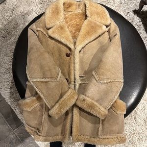 Genuine sheepskin coat